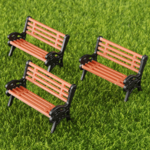 Banc miniature maquette (lot de 5)