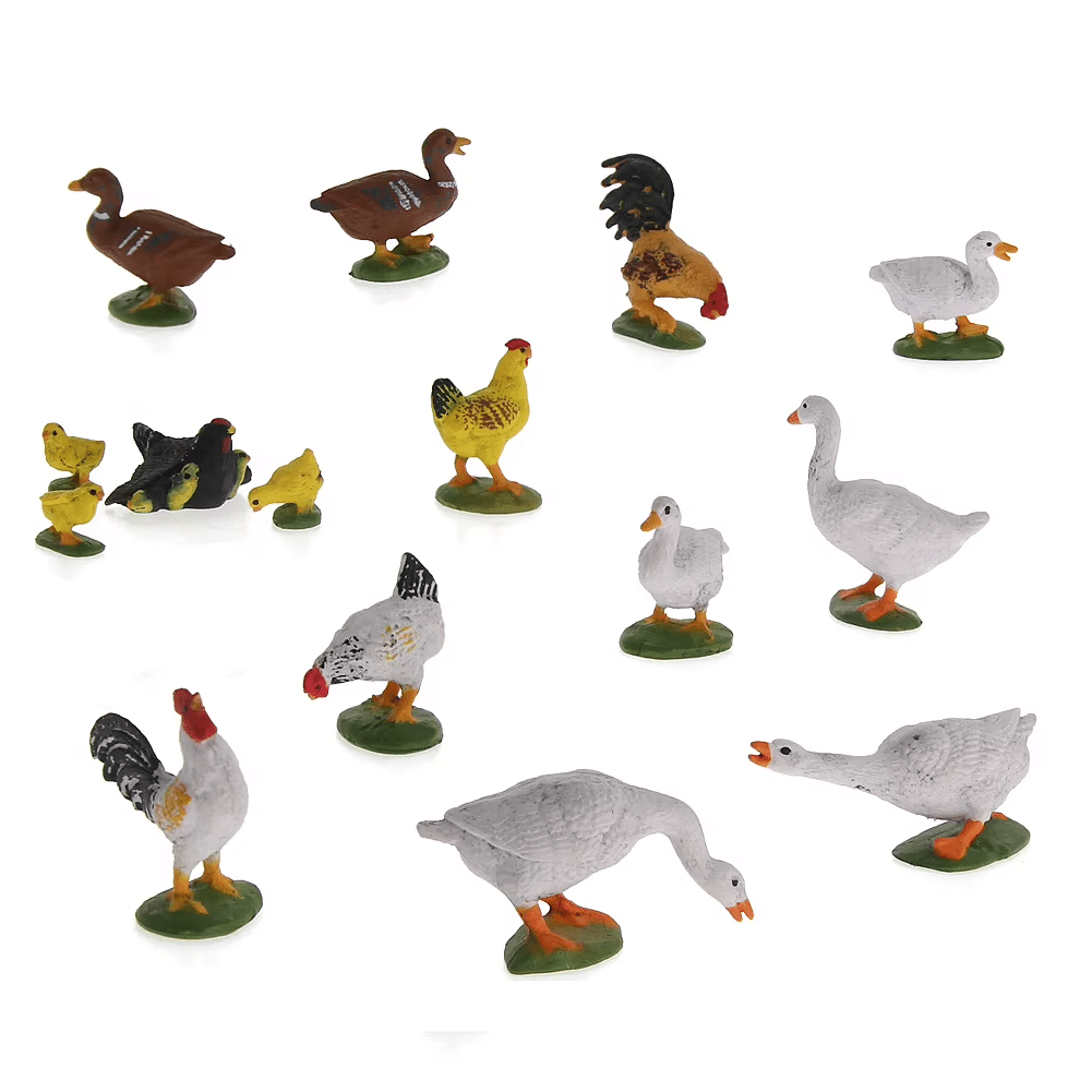 42 Figurines Animaux Miniatures En Résine - Décoration Pour Jardin De Fées, Maison De Poupée, DIY