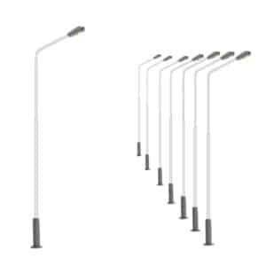 Lampadaires miniatures (lot de 10)