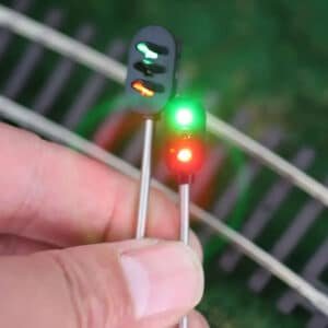 Feux de signalisation train miniature​ (lot de 3)