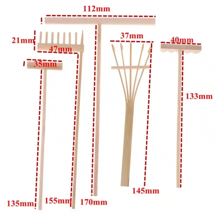 rateau jardin zen miniature 2