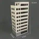 Immeuble urbain moderne 8 étages 1/87 10