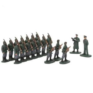 Figurines armée 1/87 – Infanterie en formation de combat (lot de 20)