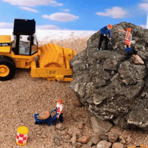 Figurines Miniatures Ouvriers du BTP 1/64 (lot de 3)