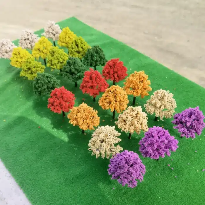 arbres miniatures colorés 5