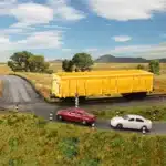 Wagon à bord miniature HO 32