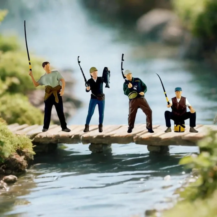 figurines pêcheurs miniature 1/64 4