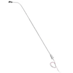 lampadaires miniatures gris 20 cm 6