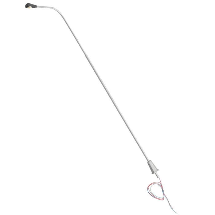 lampadaires miniatures gris 20 cm 6