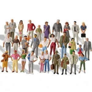 Figurines pour maquette 1/43 (lot de 30)