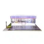 Supermarché miniature avec parking 1/64 8