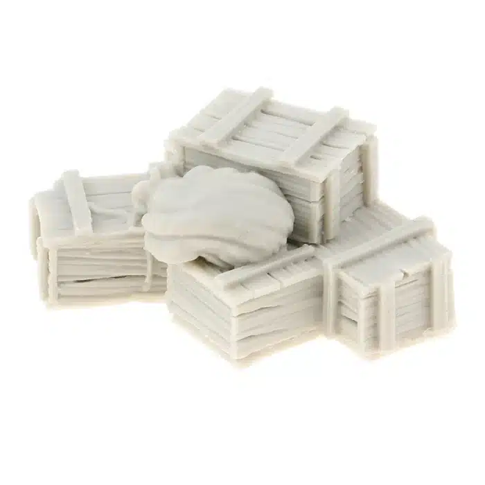 pile de caisses de munitions et sacs pour scènes militaires 9