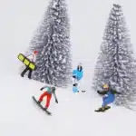 Figurines skieurs pour maquette 1/64 4