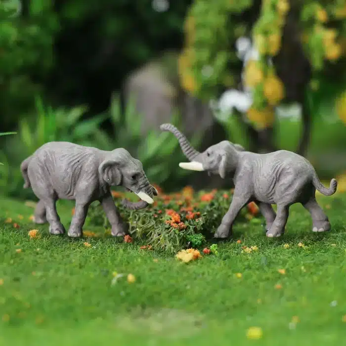 Figurines éléphants 1/160 5