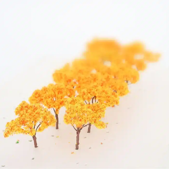 arbres miniatures automne pour maquette 3