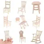 chaises bois brut 1/12 1