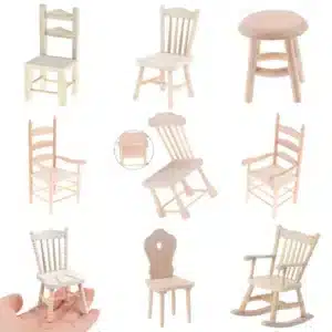 chaises bois brut 1/12 1