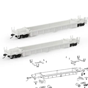 Wagon plat blanc miniature 1/87 1