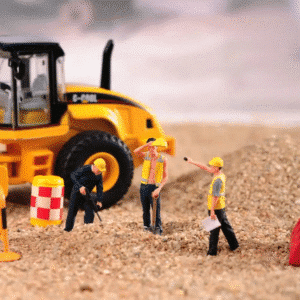 Figurines Miniatures Ouvriers du BTP 1/50 (lot de 3)