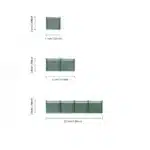 Clôture grillagée miniature – échelle HO argent 6