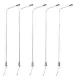 lampadaires miniatures gris 20 cm 2