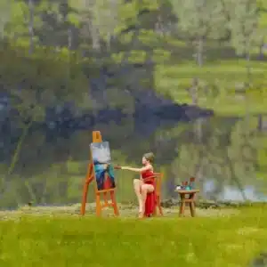 figurine maquette artiste peintre 1