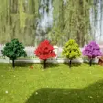arbres miniatures colorés 4