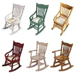 Chaise à bascule miniature 1/12 1