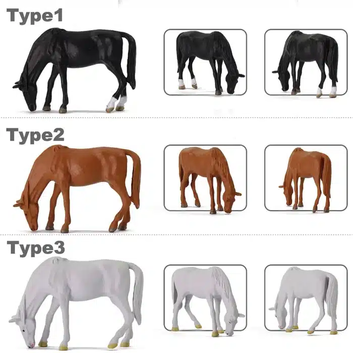 Figurines chevaux miniatures 1/43 4