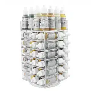 support rangement peinture rotatif pour maquettiste 1