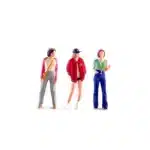 Figurines 1/64 trio musicien de rue et passants 4