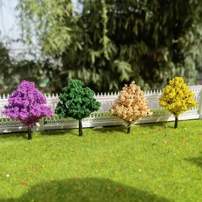 arbres miniatures colorés 3