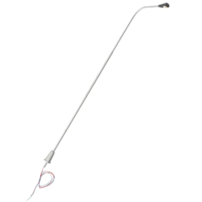 lampadaires miniatures gris 20 cm 5