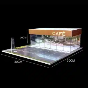 Café miniature avec parking 1/64 1