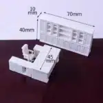 Salon miniature classique 1/50 blanc 5