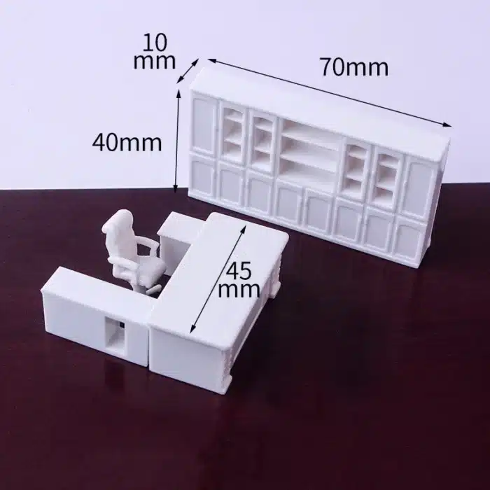 Salon miniature classique 1/50 blanc 5