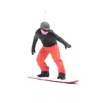 Figurines homme snowboard miniature 1/87 sans peinture 22