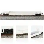 Wagon plat blanc miniature 1/87 3