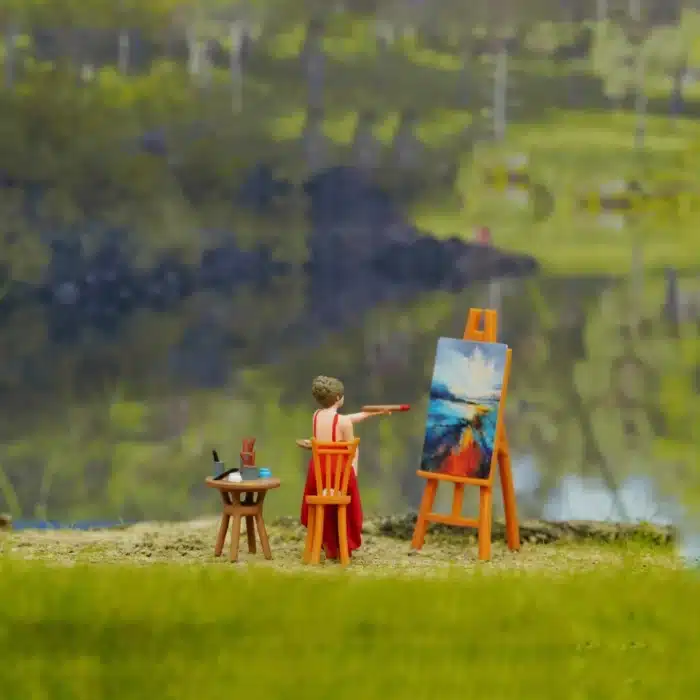 figurine maquette artiste peintre 2