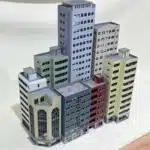 Immeuble bureaux pour dioramas 1/87 1