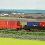 Conteneur miniature échelle N bleu 26