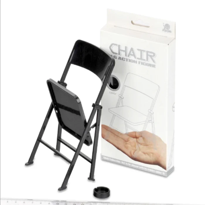Chaise miniature noire 1/6 2