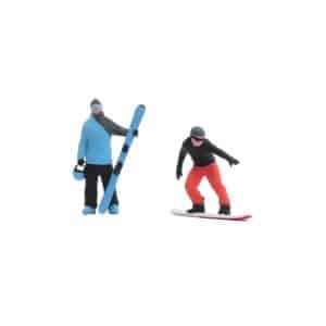 Figurines homme snowboard miniature 1/87 sans peinture