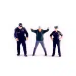 Figurines 1/64 policiers arrestation 1