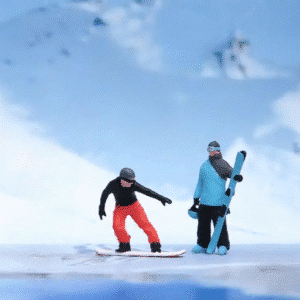 Figurines homme snowboard miniature 1/64