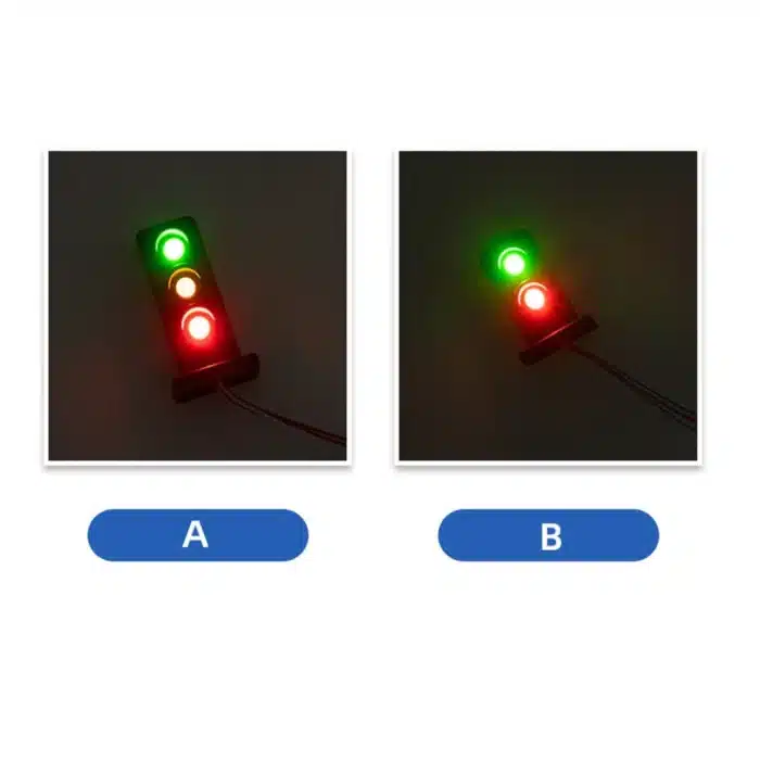 Feux de signalisation ferroviaire 1/87 4
