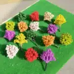 arbres miniatures colorés 2