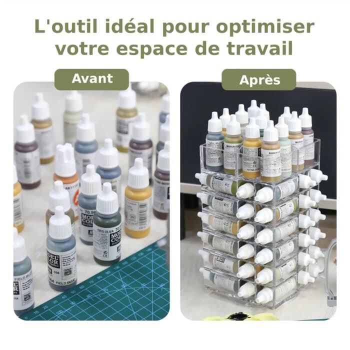 support rangement peinture rotatif 2