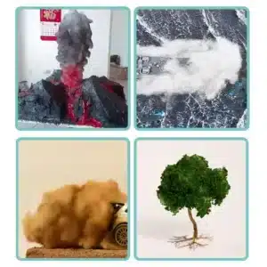 Coton imitation fumée diorama 5