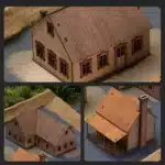Kit de modèle de maison de ville européenne orientale à l'échelle 1/72-affichage de paysages Diorama détaillé pour cadeaux de collectionneurs pour les amateurs et les fans de bricolage 4